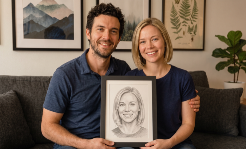 Couple with a relationship visualization